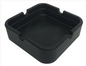 Cinzeiro Quadrado de Silicone Preto