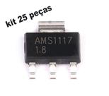 Circuito Integrado 1.8V SMD Ams1117 regulador de tensão 1,8v 25 Unidades Circuito Integrado 1.8V SMD Ams1117 regulador de tensão 1,8v 25 Unidades