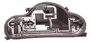 Circuito Lanterna ETE1128 VW Fox G2 09/14 Traseiro Lado Esquerdo