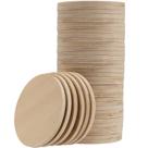 Círculos de Madera SINJEUN Contrachapado Diámetro 10 cm Grosor 0,6 cm 30 unidades