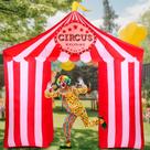 Circus Arch Preboun inflável de 10 pés com luzes LED de Halloween