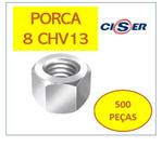 Ciser Porca Sextavada Ma 8 Chv 13 Zb CX Com 500PÇS