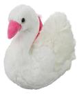 Cisne Branco Detalhes Rosa 23cm - Pelúcia