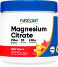 Citrato de magnésio em pó Nutricost Fruit Punch 250g