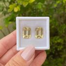 Citrino Baguete Par 14,12ct