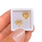 Citrino Coração Par 2,91ct Citrino Coração Par 2,91ct