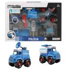 City Machine Policia Monte Seu Veiculo Multikids City Machine Policia Monte Seu Veiculo Multikids