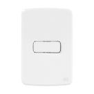 CJ 1 Interruptor Simples 10A 250V Placa 4X2 Branca Compose Weg