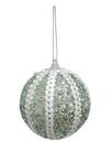 Cj 2 Bolas Decorada de Natal Verde 10cm Cj 2 Bolas Decorada de Natal Verde 10cm