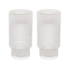 CJ 2 Copos Altos De Cristal C/ Borda Dourada Lines 400 ml - Wolff