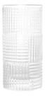 Cj 2 copos altos de vidro com borda dourada chess 400ml