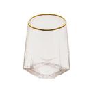 Cj.2 Copos Baixos de Cristal com Borda Dourada Taj 550ml - Wolff