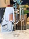 Cj 2 tacas de champanhe de cristal ecologico finesse lartisan 260ml