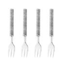 Cj.4 Garfos p/Aperitivo em Aço Inox Espiral 13cm Wolff