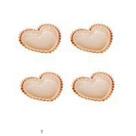 CJ 4 PRATOS CRISTAL DE CHUMBO CORACAO PEARL AMBAR 12x10x1cm CJ 4 PRATOS CRISTAL DE CHUMBO CORACAO PEARL AMBAR 12x10x1cm
