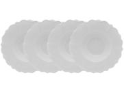 Cj.4 Pratos de Porcelana p/Massa Fancy Branco 23x5cm Wolff