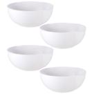 Cj 4 Saladeiras Porcelana Tramontina 24cm Branca Salada Sobremesa Buffet Restaurante