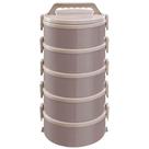 Cj 5 Marmitas Térmicas 25 Pratos Térmicos 1,8L Cappuccino Simonaggio Treviso Cj 5 Marmitas Térmicas 25 Pratos Térmicos 1,8L Cappuccino Simonaggio Treviso