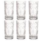 CJ 6 Copos Altos Cristal Palm Tree 360ml - Wolff