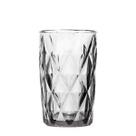 Cj 6 Copos Altos de Vidro Diamond Transparente 350ml - Lyor