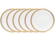 Cj 6 Pratos De Sobremesa Porcelana Paddy 19Cm - Wolff Cj 6 Pratos De Sobremesa Porcelana Paddy 19Cm - Wolff