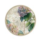 Cj.6 Pratos Fundos de Cerâmica Hortensia 25cm Alleanza