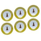 Cj. 6 Pratos Fundos Porcelana Super White Pineapple 20cm Lyor Cj. 6 Pratos Fundos Porcelana Super White Pineapple 20cm Lyor