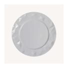 Cj.6 Pratos Sobremesa em Porcelana Edros Branco 21,5cm Germer