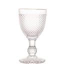 Cj 6 Taças p/ Água Bico de Jaca c/ Fio Dourado 255ml - Bon Gourmet