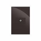 Cj coaxial horizontal recta chocolate gloss brilhante