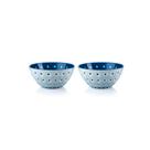 Cj de 2 bowls ø12cm em acrilico azul mediterrâneo le murrine - guzzini