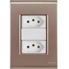 Cj Duas Tomadas Dupla 10a Liz Ouro Velho Tramontina Completo Pronto Tramontina Cj Duas Tomadas Dupla 10a Liz Ouro Velho Tramontina Completo Pronto Tramontina