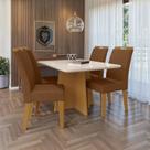 Cj evora 120x90 tp mdf/vidro c/4 cad