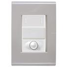 Cj Interruptor paralelo + Dimmer ajustável Liz Fendi Tramontina completo pronto