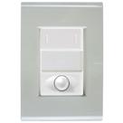 Cj Interruptor paralelo + Dimmer ajustável Liz Verde Ardósia Tramontina completo pronto