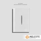 Cj interruptor paralelo vertical 4x2 - dicompel novara branco cromado - dnv1200/3brcr Cj interruptor paralelo vertical 4x2 - dicompel novara branco cromado - dnv1200/3brcr
