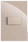 Cj interruptor simples horizontal 4x2 - recta areia gloss - brg10947-9are