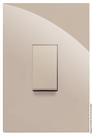 Cj interruptor simples vertical 4x2 recta areia gloss