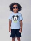 Cj t-shirt e bermuda mickey azul youccie