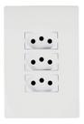 Cj Tomada 4x2 Tomada Tripla 20a Monobloco Bivolt I9 Ilumi Cj Tomada 4x2 Tomada Tripla 20a Monobloco Bivolt I9 Ilumi