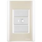 Cj Tomada RJ45 RJ 45 Ethernet Giz Pérola Tramontina completo pronto