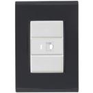 Cj Tomada Rj45 Rj 45 Ethernet Liz Grafite Tramontina Completo Pronto Tramontina