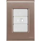 Cj Tomada RJ45 RJ 45 Ethernet Liz Ouro Velho Tramontina completo pronto