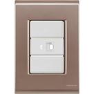 Cj Tomada Rj45 Rj 45 Ethernet Liz Ouro Velho Tramontina Completo Pronto Tramontina