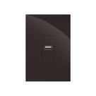 CJ USB 1.0A 4x2 RECTA CHOCOLATE GLOSS BRILHANTE