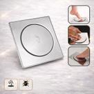 CJL Home Ralo Click 10x10 cm em Inox Pop Up Antiodor Vedação Contra Insetos e Mau Cheiro para Banheiro e Box