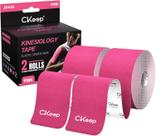 CKeep Kinesiology Tape 2 Bandagens Elásticas Esportivas Pink 5cm/5m