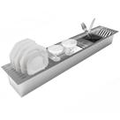 CL90 Calha Úmida De Embutir Em Inox 90cm Com 5 Módulos CL90 Calha Úmida De Embutir Em Inox 90cm Com 5 Módulos