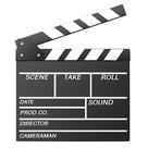 Clapper Board Hollywood Film Movie de madeira 30x27,2 cm com caneta