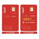 CLARO Chip Kit 10 unidades 2 sem recarga e 8 com recarga
